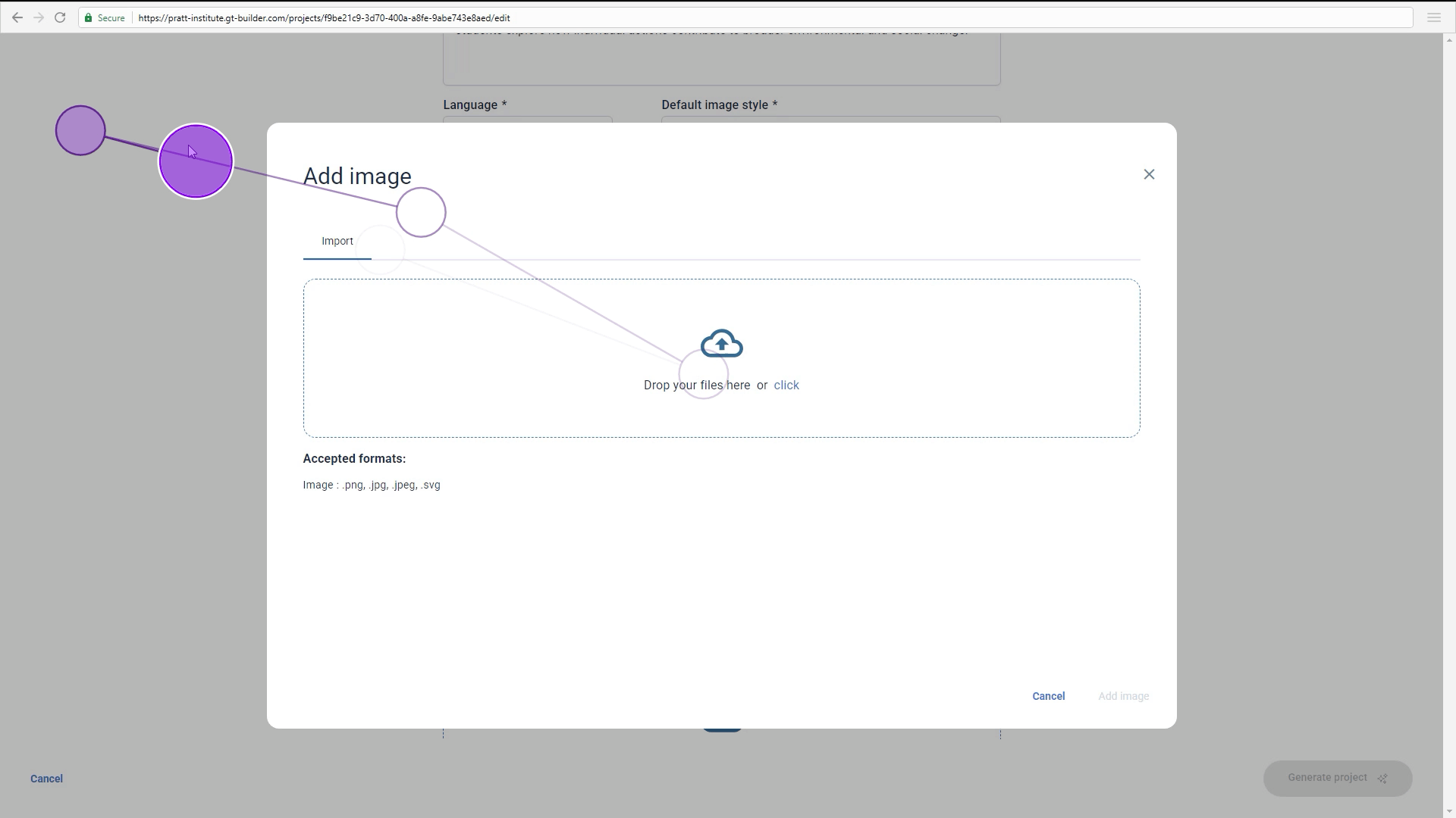 Tobii eye-tracking session